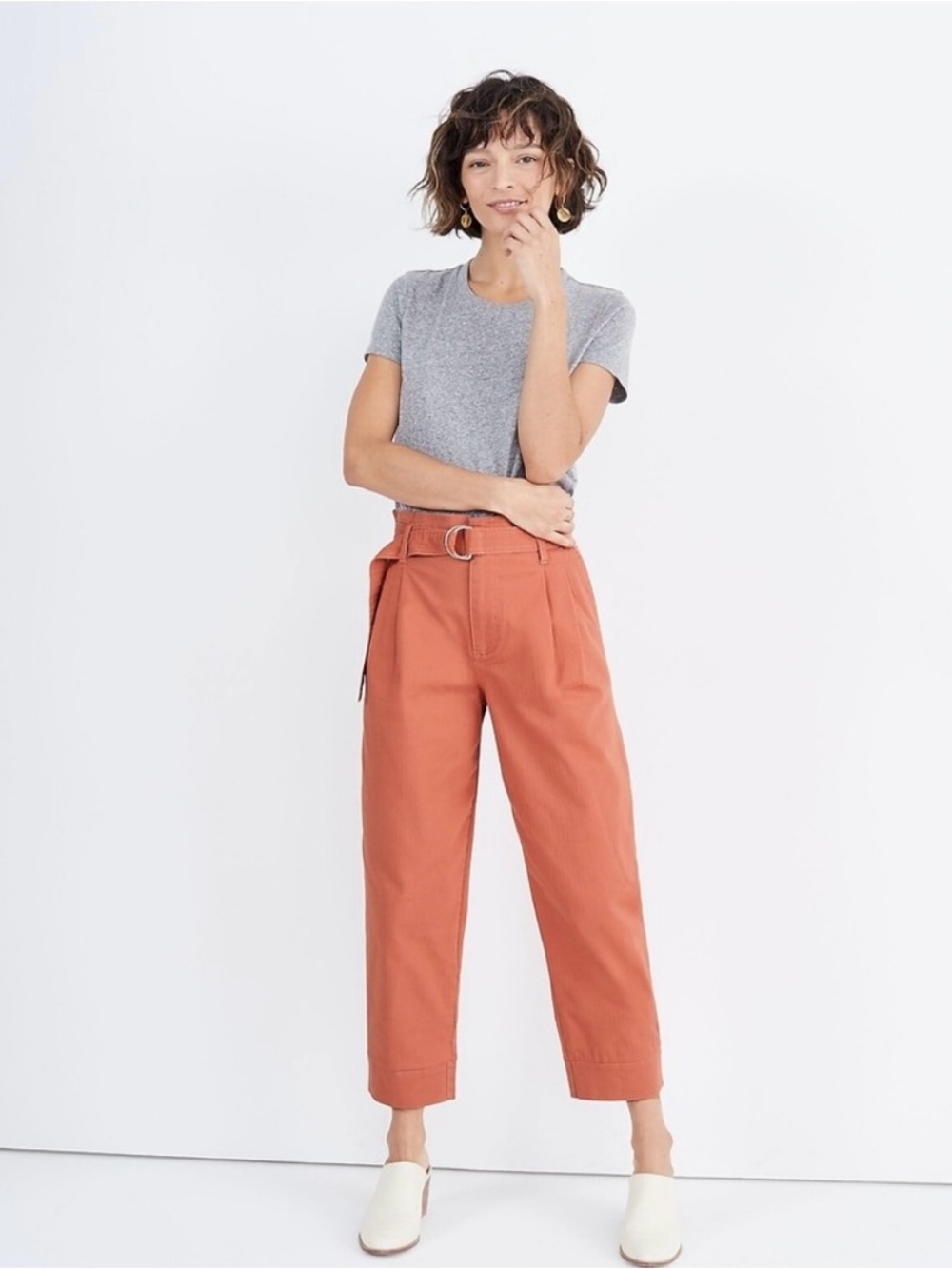 Madewell High-Waist Paperbag Pants